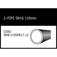 Marley Polyethylene J-Pipe 110mm SN16 - SBW.110SDR17.12